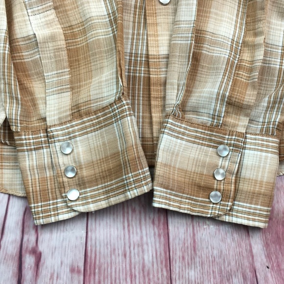 💙Vintage 50 years old? Mervyn’s Western Shirt Men’s Size Large - Picture 12 of 13